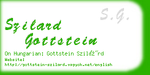 szilard gottstein business card